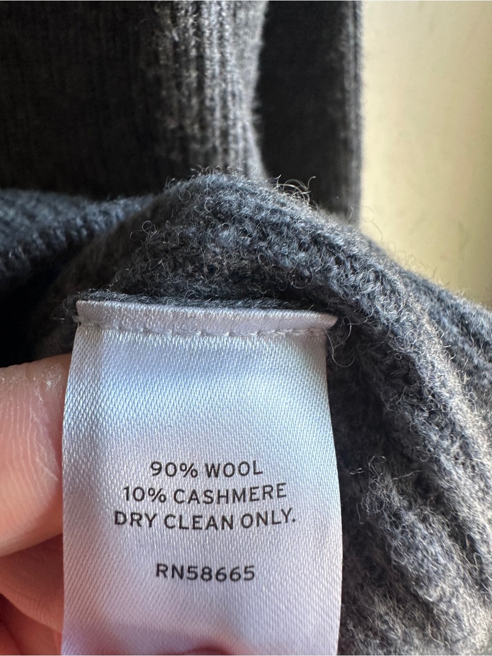 Caslon Wool Cashmere Cardigan Gray Minimalist Quiet Luxury 90s Classic Knit Sz S - Picture 9 of 10